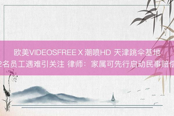 欧美VIDEOSFREEⅩ潮喷HD 天津跳伞基地2名员工遇难引关注 律师：家属可先行启动民事赔偿