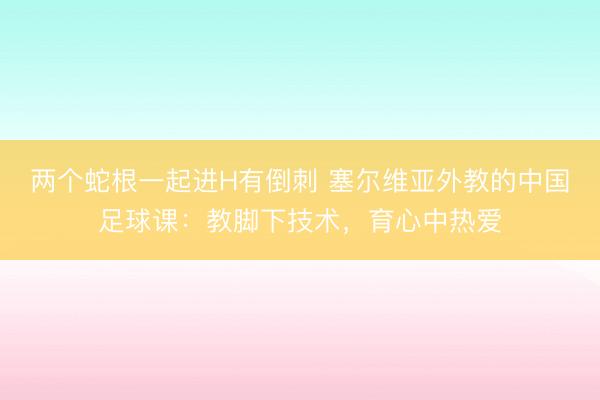 两个蛇根一起进H有倒刺 塞尔维亚外教的中国足球课：教脚下技术，育心中热爱
