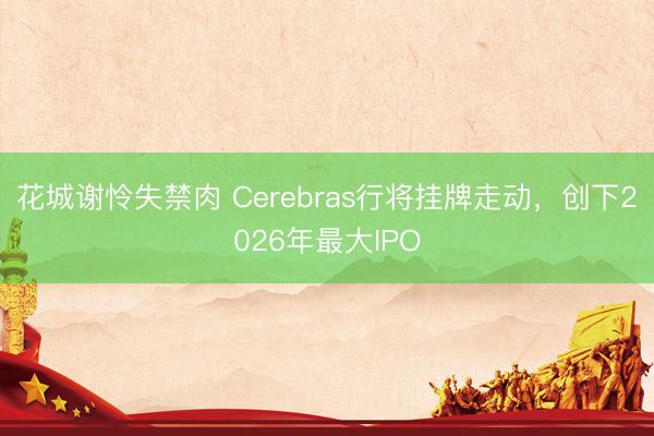 花城谢怜失禁肉 Cerebras行将挂牌走动，创下2026年最大IPO