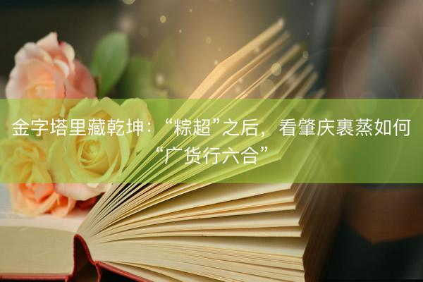 金字塔里藏乾坤：“粽超”之后，看肇庆裹蒸如何“广货行六合”